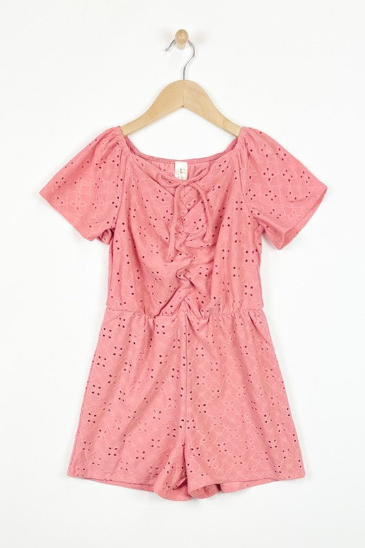 Rose Eyelet Romper